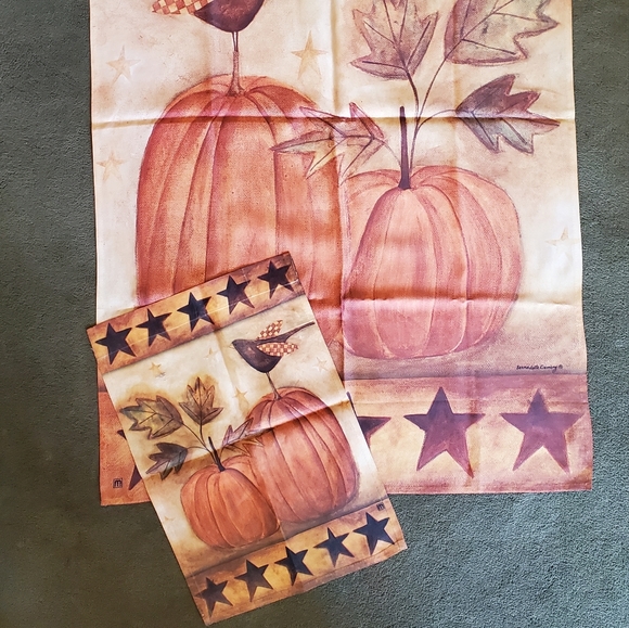 Breeze Art Magnet Works Pumpkin Flag Set - Picture 2 of 3